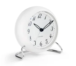 Arne Jacobsen Clocks Bordur Ø11 cm i hvid | Køb her