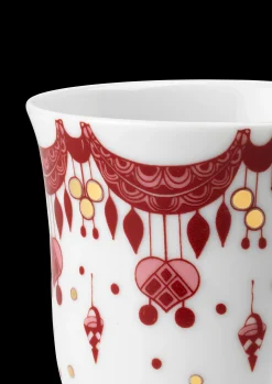 Bjørn Wiinblad Guirlande Julekrus 35 cl rød | Køb her