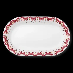 Bjørn Wiinblad Guirlande Serveringsfad 39x23.5 rød | Køb her