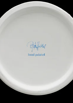 Bjørn Wiinblad Lady with hat Vase H20.5 cm blå | Køb nu