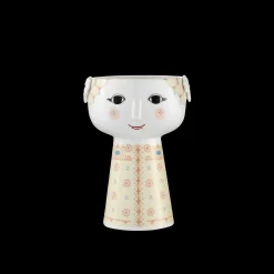 Bjørn Wiinblad Vase H15 cm i gul fra serien Eva | Køb her