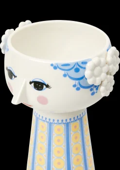 Bjørn Wiinblad Vase H18.5 cm i blå fra serien Eva | Køb her