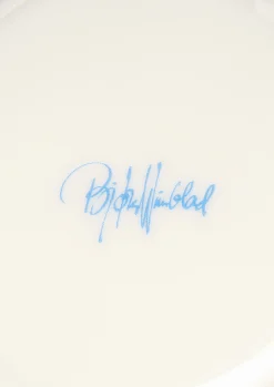 Bjørn Wiinblad Vase H18.5 cm i blå fra serien Eva | Køb her