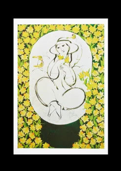 Bjørn Wiinblad Wiinblad Forårsfornemmelser, 50x70 cm multi