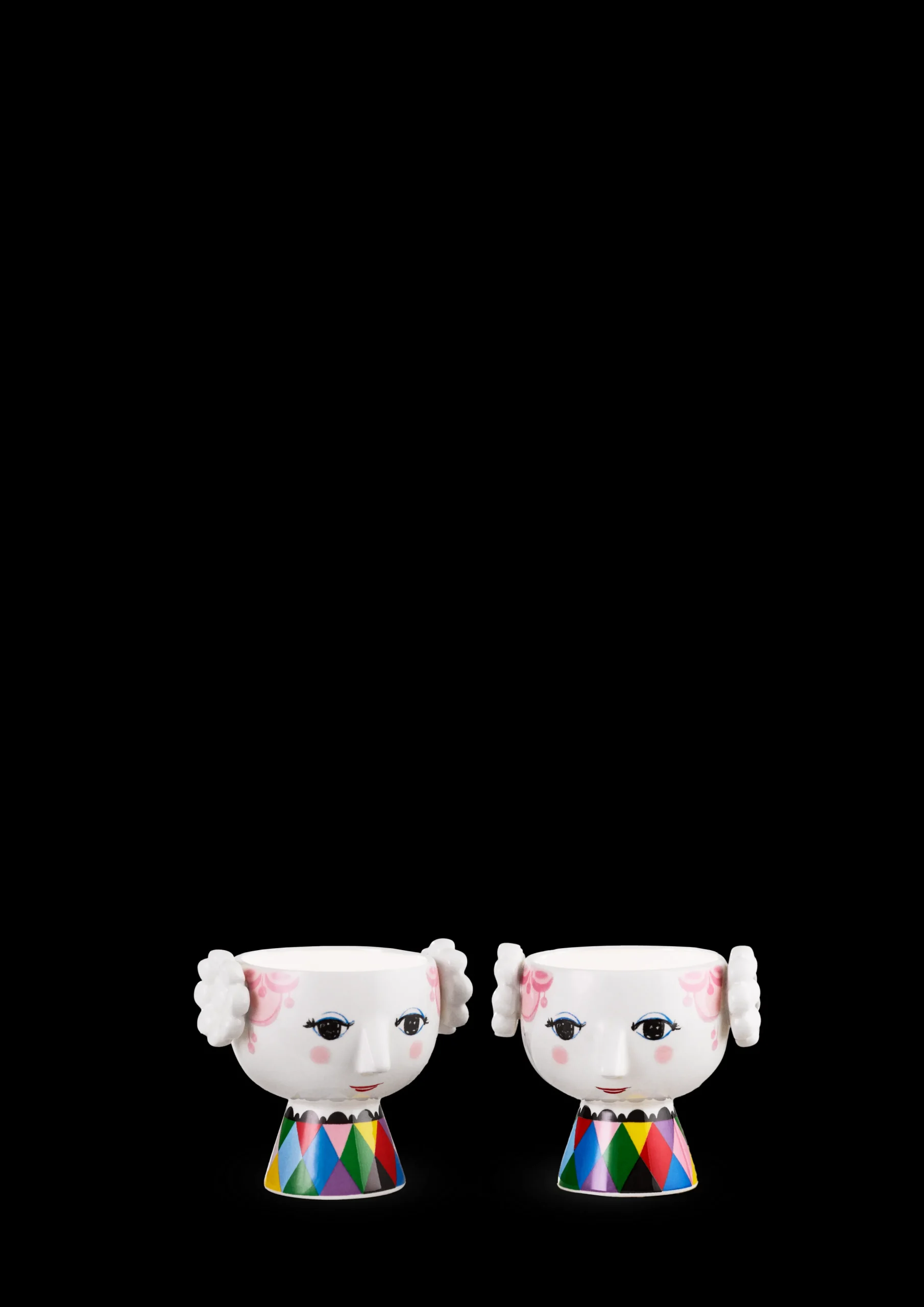 Eva Fyrfadsstager Ø6.5 cm – Pink Tivoli|design, 2 stk.