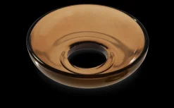 Holmegaard Lysmanchet kurvet Ø8 cm i brun | Køb her