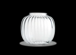 Holmegaard Oval Vase H17.5 cm i klar fra serien Primula