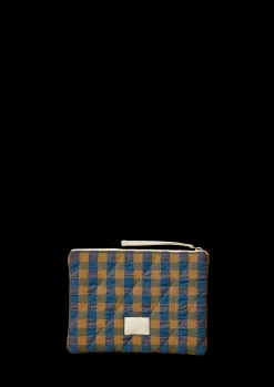 JUNA Bæk&Bølge Dalila Toiletbag 20x14 cm blå/okker | Køb her