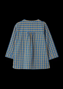 JUNA Bæk&Bølge Irene shirt S/M blå/okker - Køb her