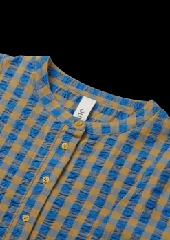 JUNA Bæk&Bølge Irene shirt S/M blå/okker - Køb her