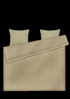 JUNA Bæk&Bølge Sengetøj 220x220 cm grøn/soft pink SE