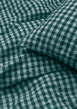 JUNA Bæk&Bølge Sengetøj 220x220 cm grøn/lys blå SE | Køb nu