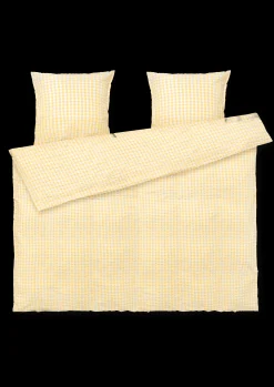 JUNA Bæk&Bølge Sengetøj 200x220 cm gul/hvid DK | Køb her