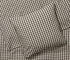 JUNA Bæk&Bølge Sengetøj 140x220 cm sort/sand DK | Køb her