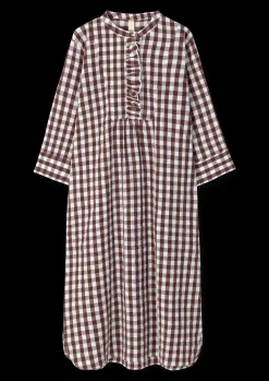 JUNA Bæk&Bølge Sonja dress XS chokolade/hvid | Køb her