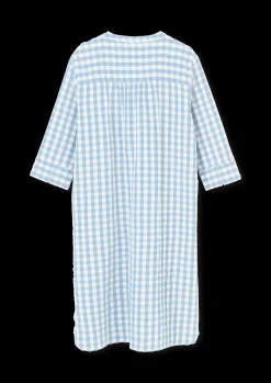 JUNA Bæk&Bølge Sonja kjole XS lys blå/hvid | Køb her