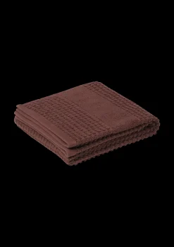JUNA Check Håndklæde 70x140 cm chokolade | Køb her