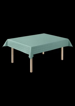 JUNA Damaskdug 150x370 cm i blå fra serien Brick | Køb her