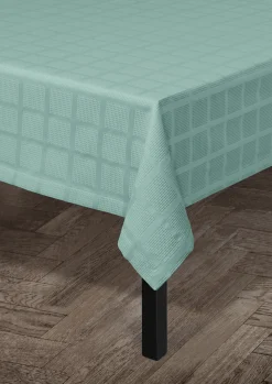 JUNA Damaskdug 150x220 cm i blå fra serien Brick | Køb her