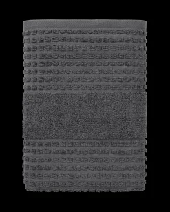 JUNA Håndklæde 50x100 cm i grå fra serien Check | Køb her