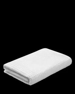 JUNA Håndklæde 70x140 cm i hvid fra serien Check | Køb her