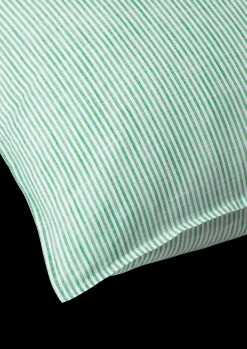 JUNA Monochrome Lines Pudebetræk 60x50cm grøn/hvid | Køb her