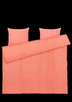 JUNA Sengetøj 220x220 cm i rosa fra serien Bæk&Bølge