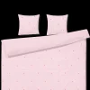 JUNA Sengetøj 220x220 cm i rosa fra serien Daisy | Køb her