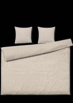 JUNA Sengetøj 200x220 cm i sand fra serien Daisy | Køb her