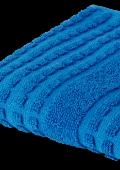 JUNA Vaskeklud 30x30 cm i blå fra serien Check | Køb her