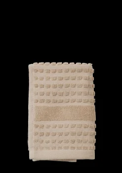 JUNA Vaskeklud 30x30 cm i sand fra serien Check | Køb her