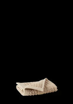 JUNA Vaskeklud 30x30 cm i sand fra serien Check | Køb her