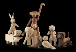 Kay Bojesen Gravhund lille i træ fra serien Other animals