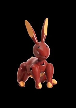 Kay Bojesen Kanin H16 cm i rød fra serien Other animals