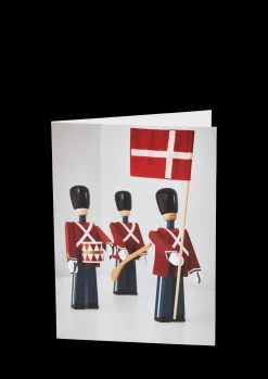 Kay Bojesen Kort A6 Garder, 3 forskellige 1 stk. i rød