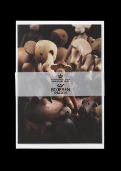 Kay Bojesen Kort A6 Trædyr, Gravhund front valnød 1 stk.