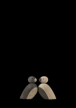 Kay Bojesen Spurvepar lille i træ fra serien Birds | Køb her