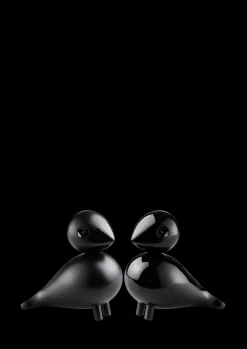 Kay Bojesen Turtelduer H9 cm 1 par i sort | Køb her