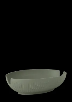 Kähler Brødkurv 29.5x20 cm i grøn fra serien Hammershøi