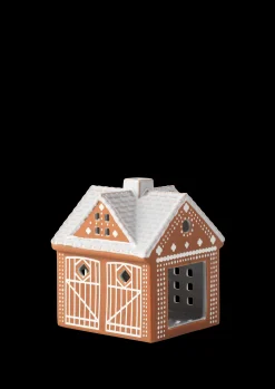 Kähler Gingerbread Lyshus Julestald H11.5 brun | Køb nu