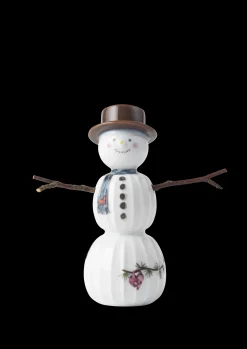 Kähler Hammershøi Christmas Snemand H11.5 hvid m. deko