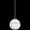 Kähler Hammershøi Christmas Kugle 2024 Ø6 cm hvid m. deko