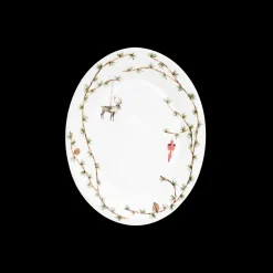 Kähler Hammershøi Christmas Ovalt bordfad hvid m. deko