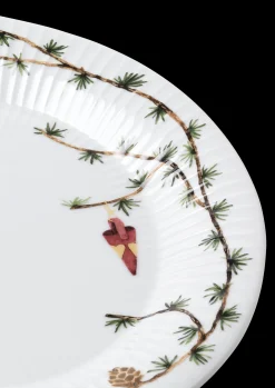 Kähler Hammershøi Christmas Ovalt bordfad hvid m. deko