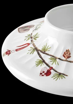 Kähler Hammershøi Christmas Bloklysestage Ø13 cm hvid m deko