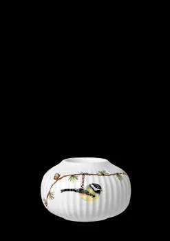 Kähler Hammershøi Christmas Fyrfadsstage Ø10 cm hvid m. deko