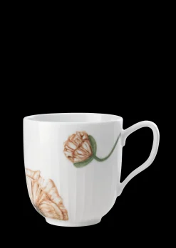 Kähler Hammershøi Poppy Krus 33 cl hvid m. deko | Køb her