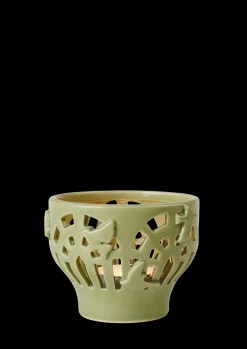 Kähler Orangery Fyrfadsstage Ø9.5 cm spring leaf | Køb her