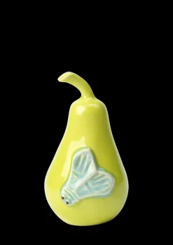 Kähler Poppery Pære med natsværmer apple green/mint