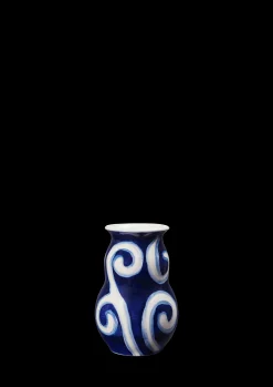 Kähler Vase H13 cm i blå fra serien Tulle | Køb her